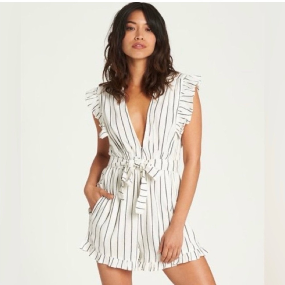 Billabong “Sunny Garden” Striped Romper